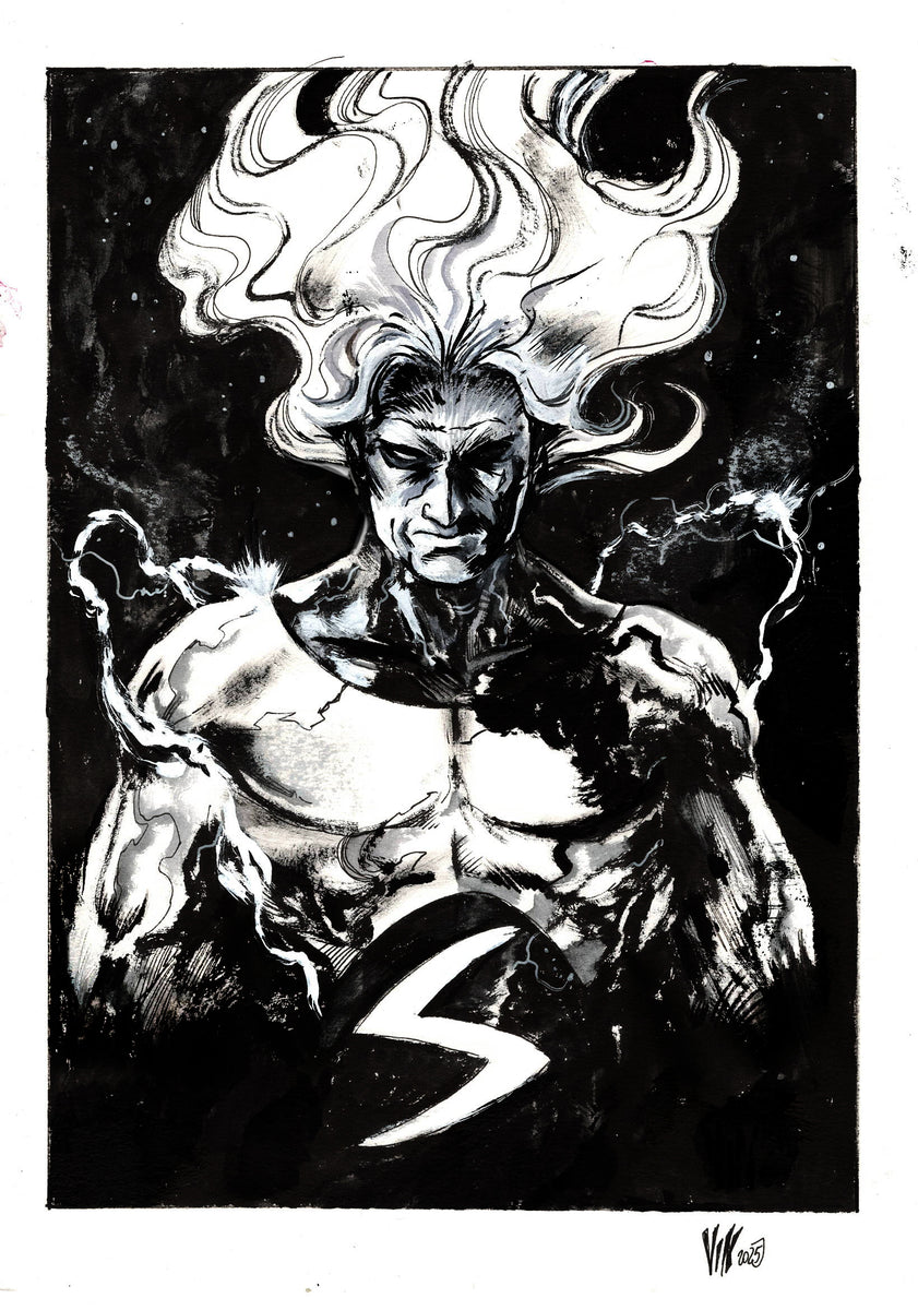 Vincenzo Riccardi Original Art Sentry Illustration – Kirby's Comic Art