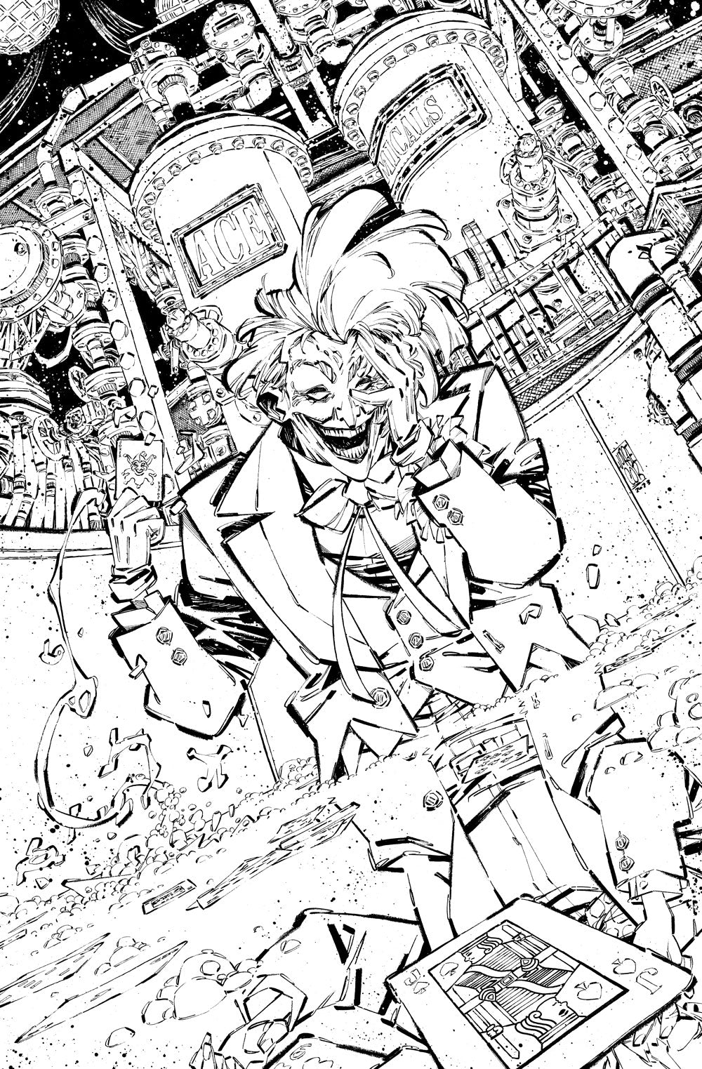 Jorge Corona Original Art Joker Uncovered #1 Cover