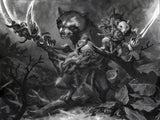 Michal Ivan Original Art Magic: The Gathering Roughshod Duo Mouse Raccoon Card Art