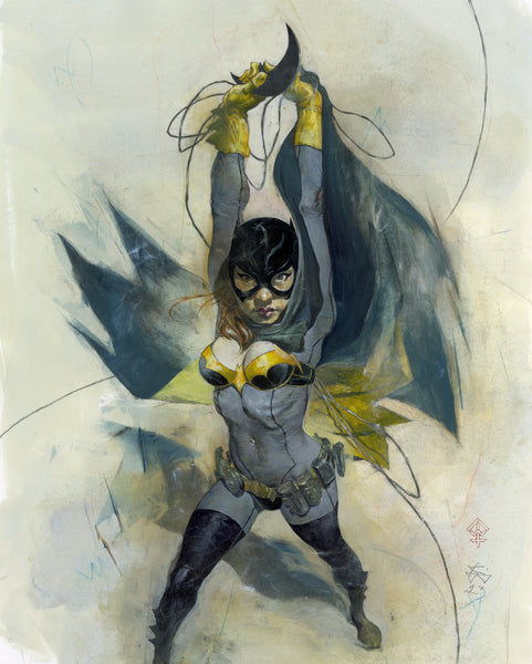 Kent Williams Original Art Batgirl 2023 Illustration