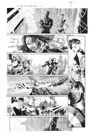 Francesco Mobili Original Art Avengers: Curse of the Man-Thing #1 Page 11