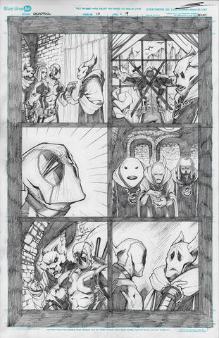 Gerardo Sandoval Original Art Deadpool #10 Page 9