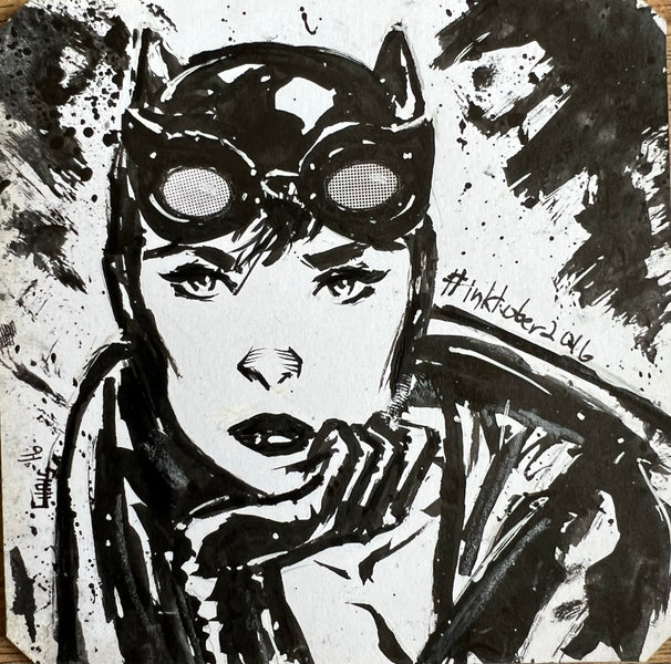 Chris Shehan Original Art Catwoman Gotham Set Sketch