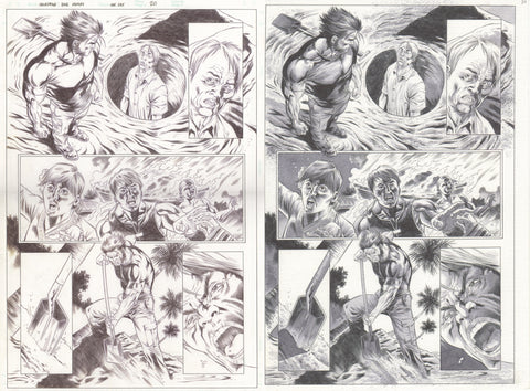 Paco Diaz Original Art Rampaging Wolverine: Sensory Memory P20 Set
