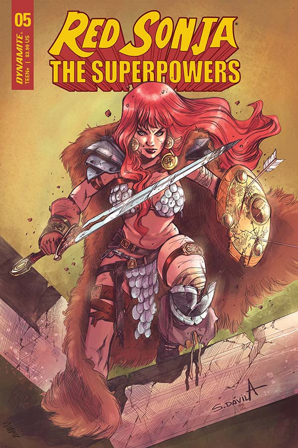 Sergio Davila Original Art Red Sonja Superpowers #5 Cover