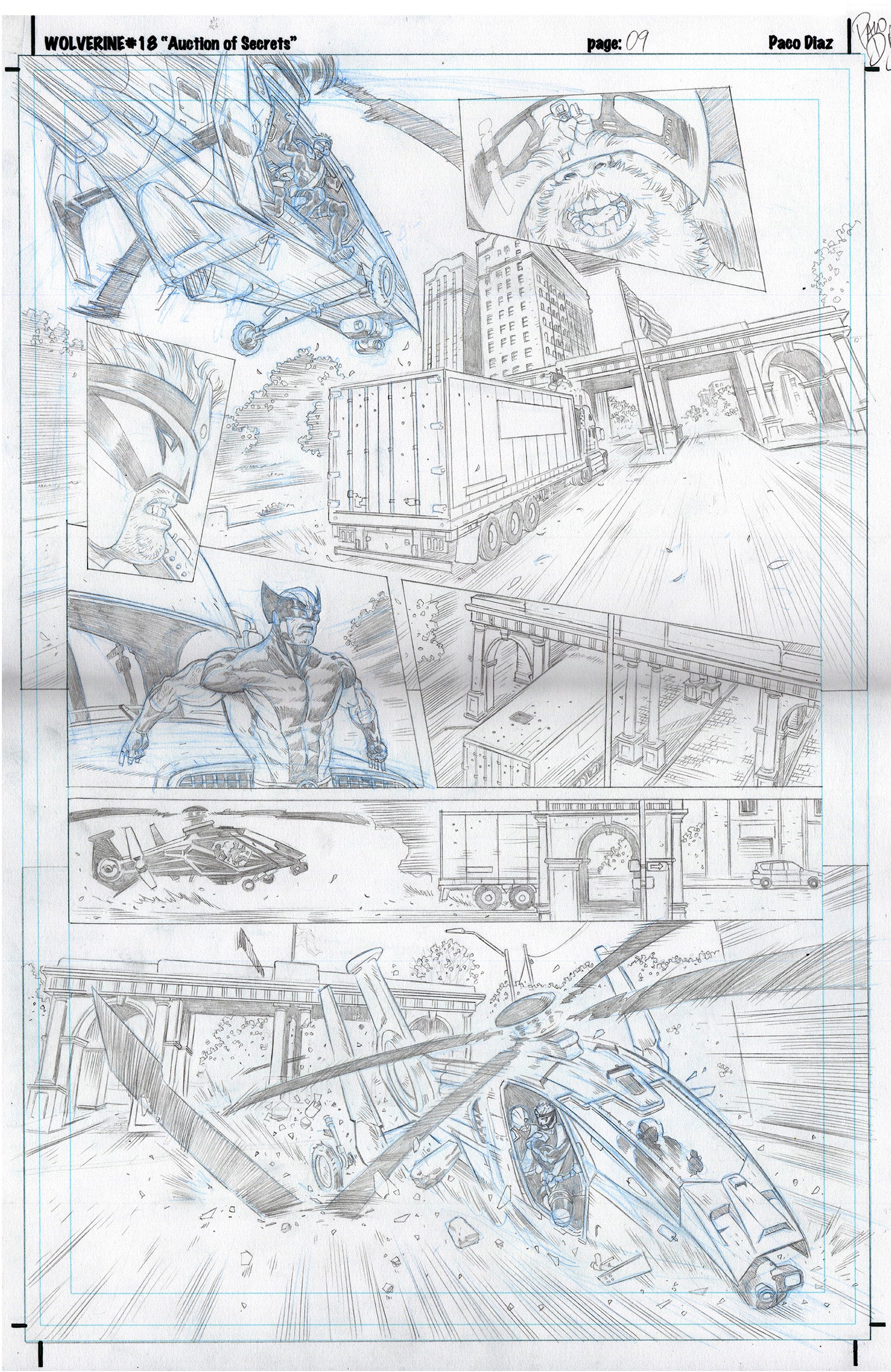 Paco Diaz Original Art Wolverine #18 Page 9