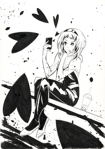 Federico Sabbatini Original Art Spider-Gwen Illustration