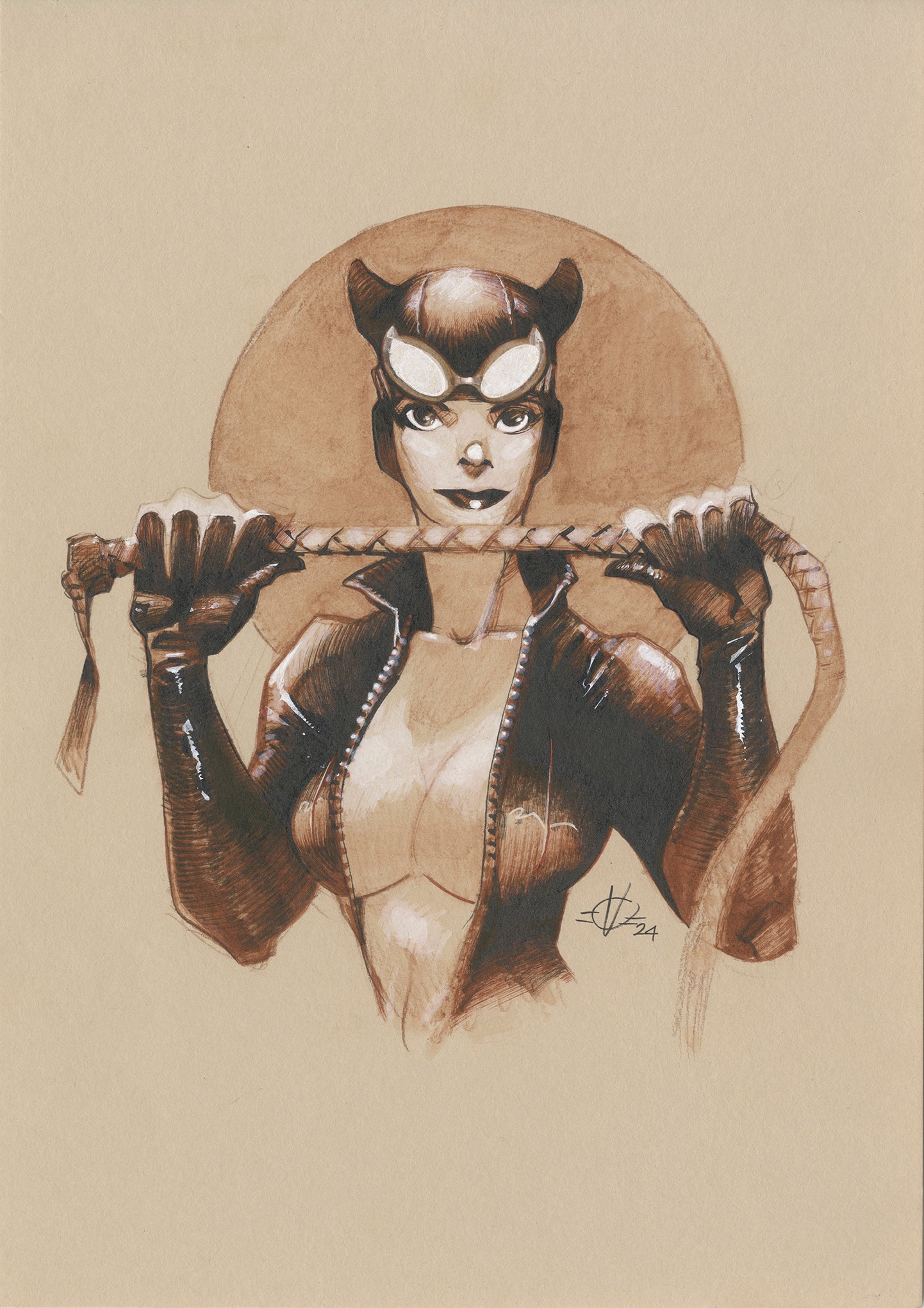 Olivier Vatine Original Art Limited to 10 Bundle Catwoman Edition