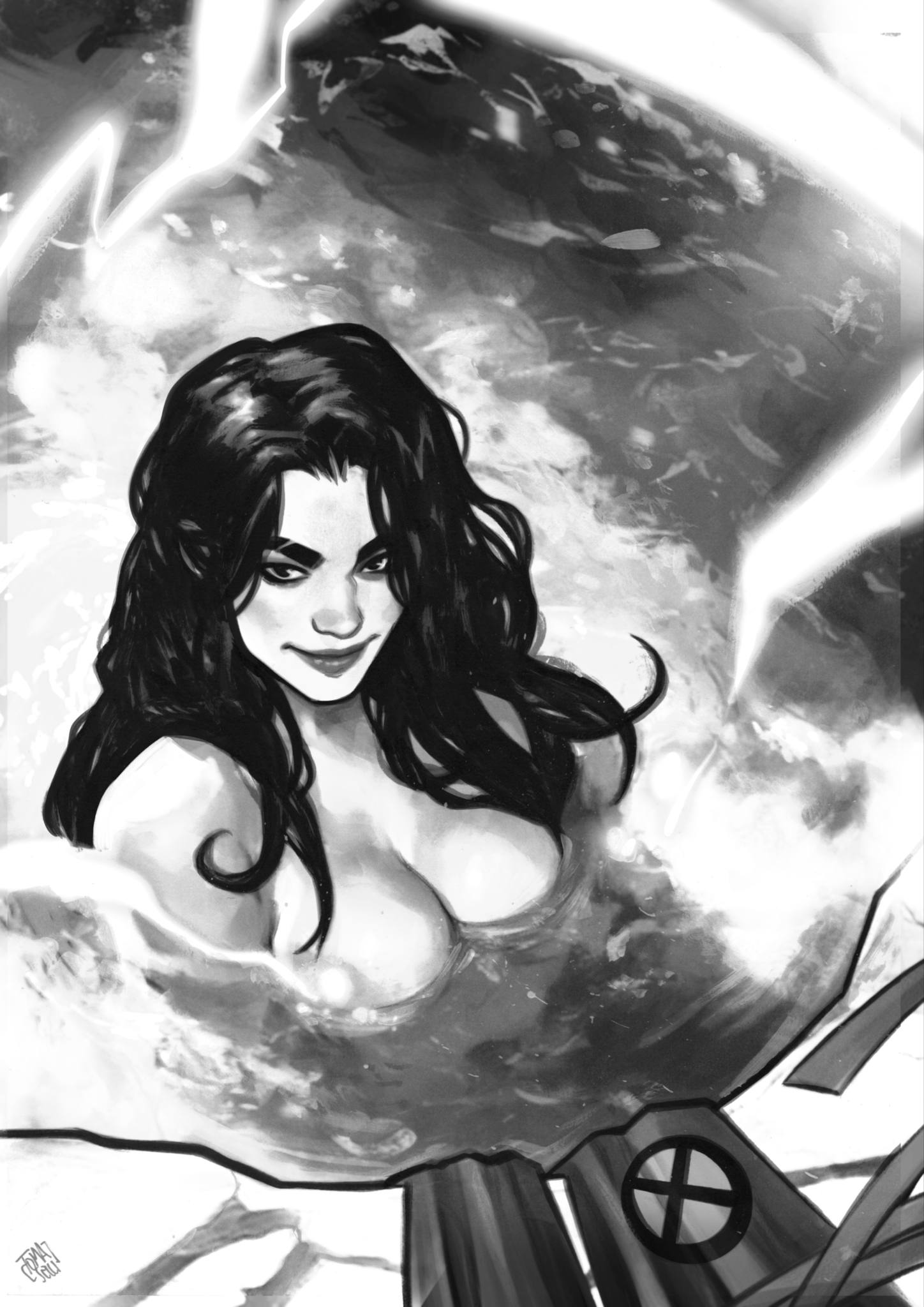 Francesco Tomaselli Original Art 'Onsen' Psylocke