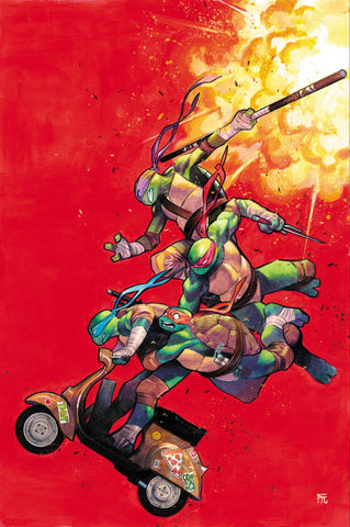 Dike Ruan Original Art TMNT Teenage Mutant Ninja Turtles #2 Cover