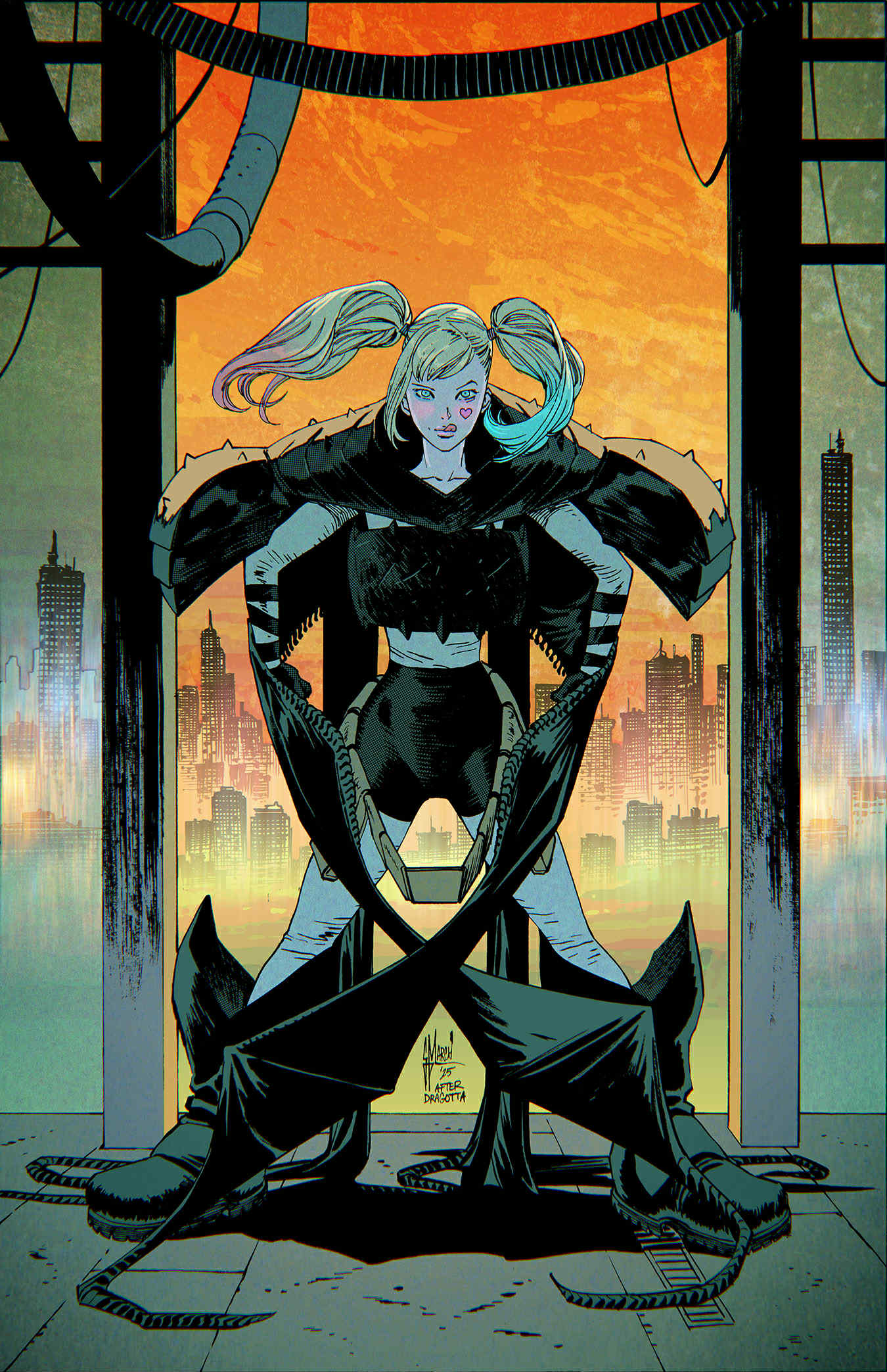 Guillem March Original Art Harley Quinn #61 Absolute Batman Outfit Cover