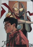 Francesco Tomaselli Original Art Ultraman Painted Illustration