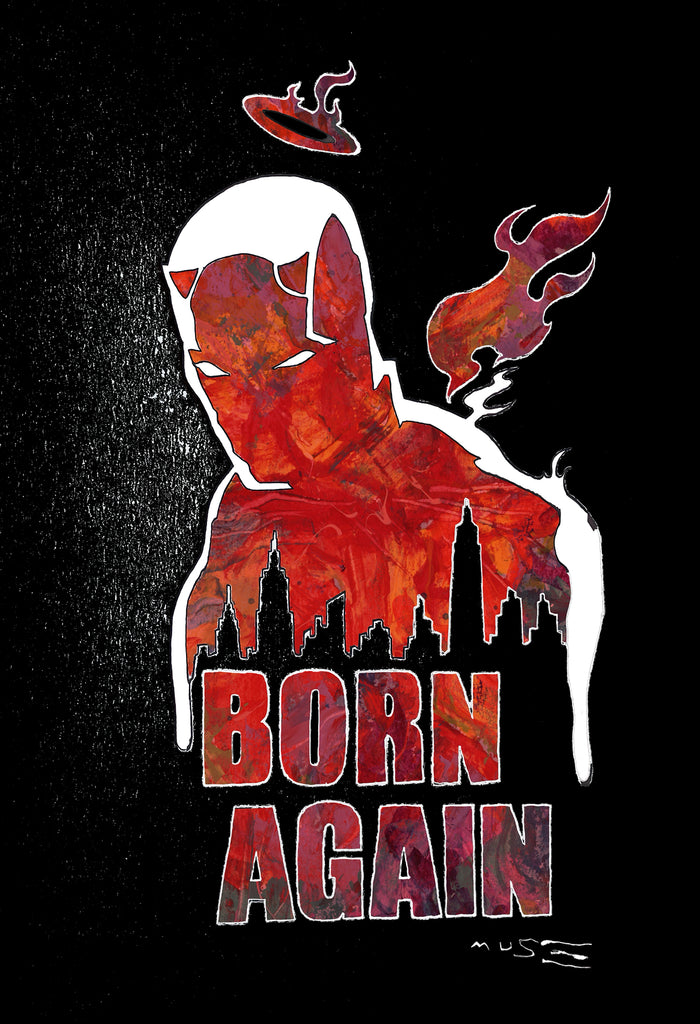 David Mack Daredevil: Born Again Black Variant 12x18  Limited Edition Giclee Comic Art