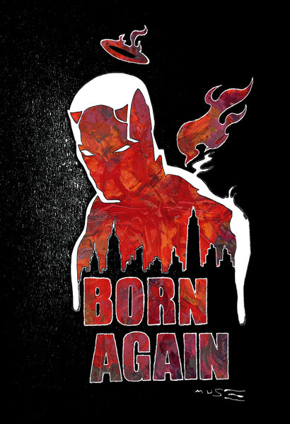 David Mack Daredevil: Born Again Black Variant 12x18