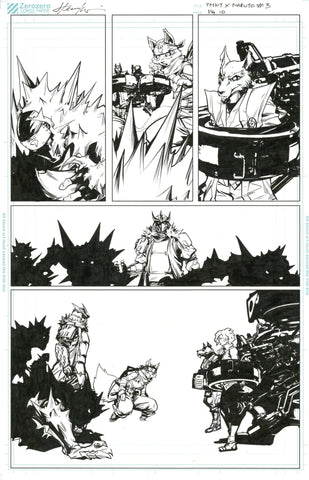 Hendry Prasetya Original Art TMNT X Naruto #3 Page 10