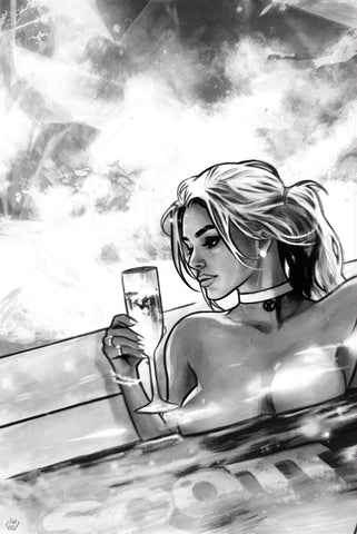 Francesco Tomaselli Original Art 'Onsen’ Emma Frost