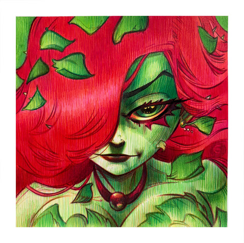 Eduardo Vieira Original Art Poison Ivy Illustration