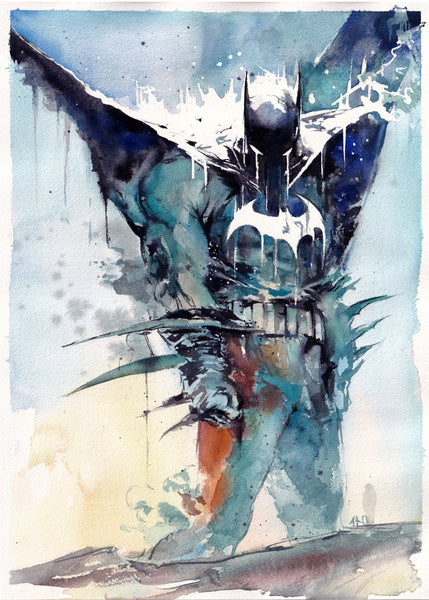 Ito Original Art Batman Illustration
