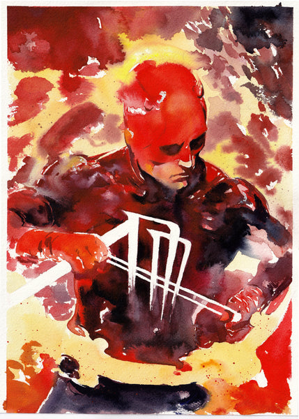 Ito Original Art Daredevil Illustration 1
