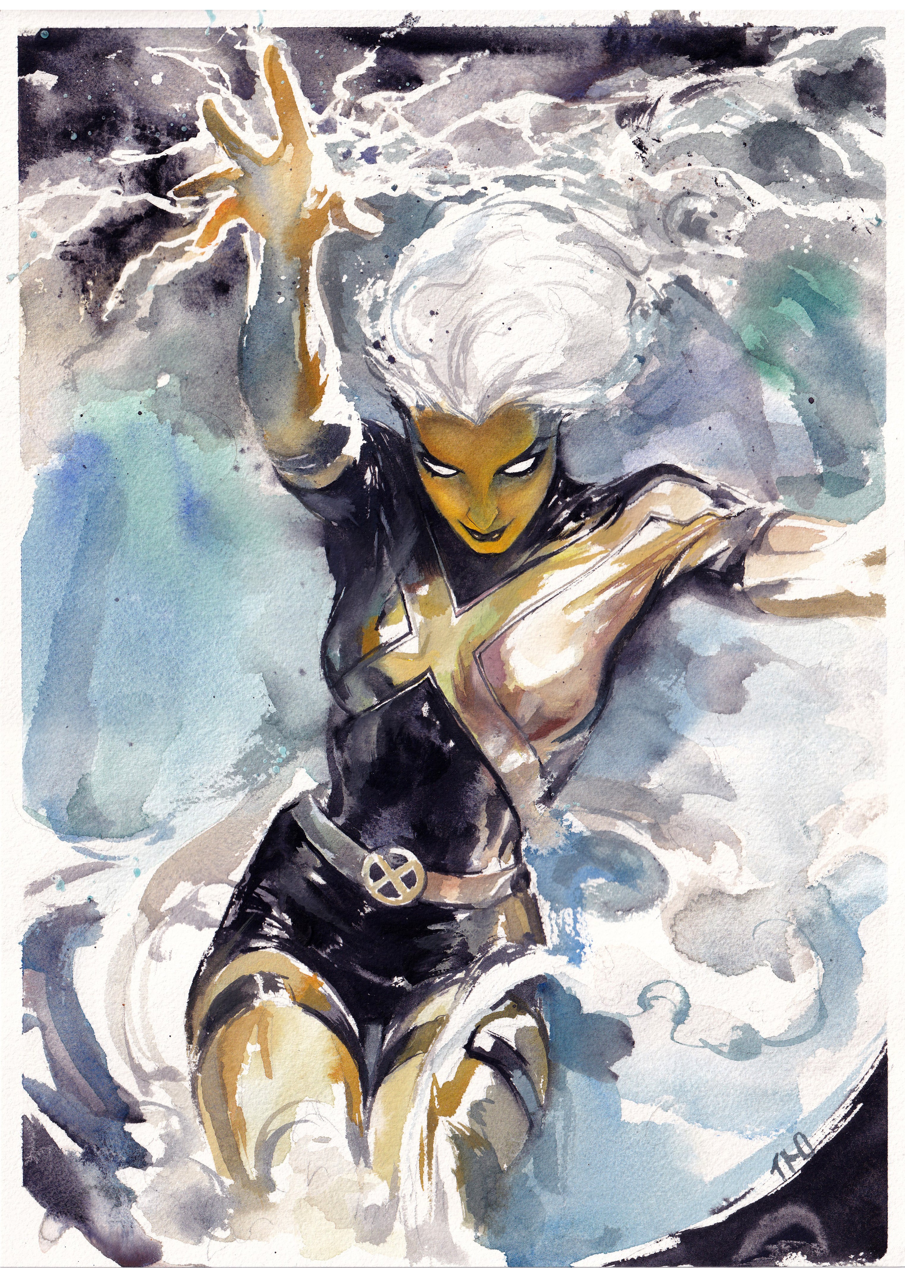 Ito Original Art Storm Illustration