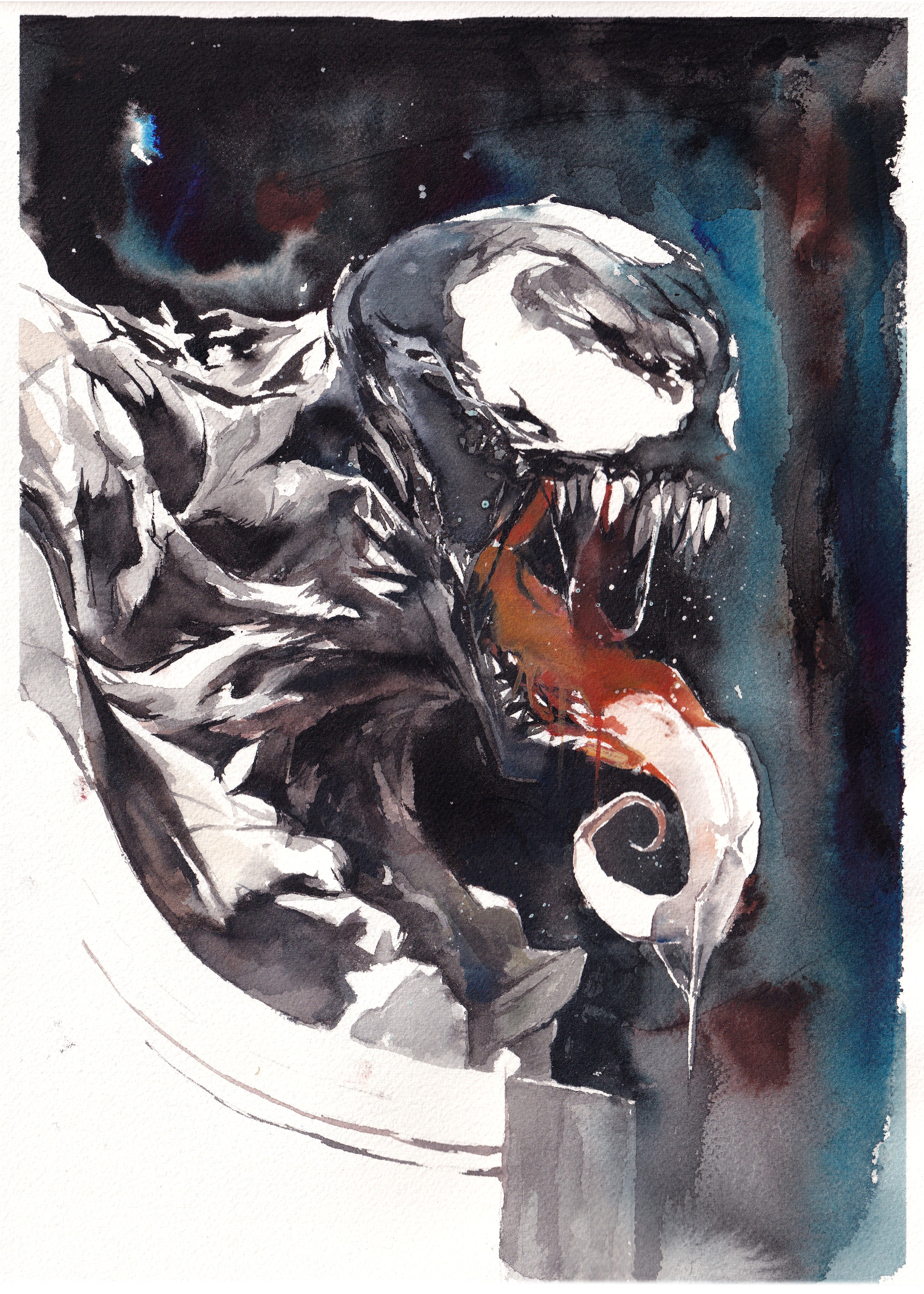 Ito Original Art Venom Illustration