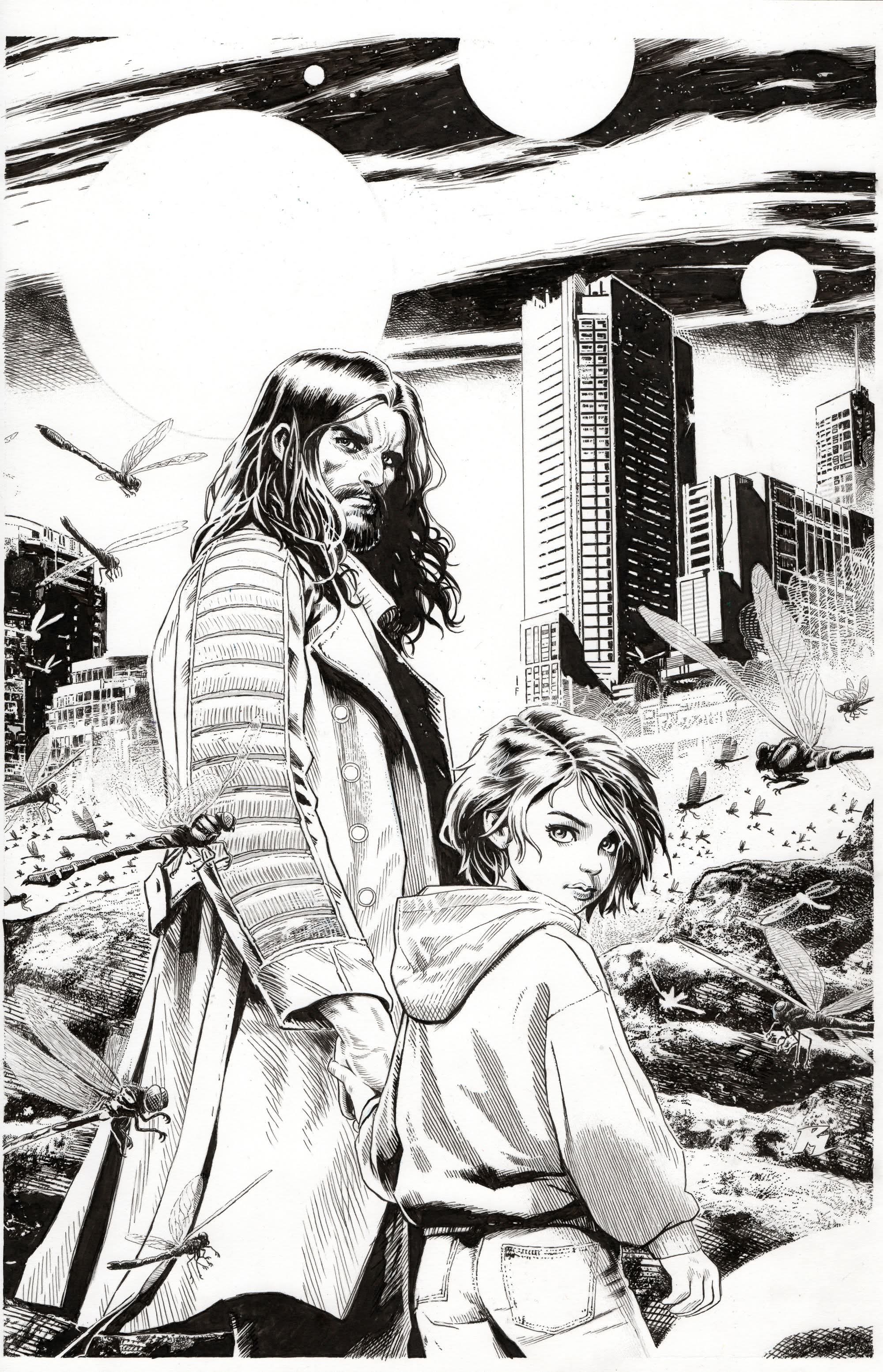 Riccardo Latina Original Art The Amory Wars: Good Apollo, I'm Burning Star IV, Volume II #1 Cover