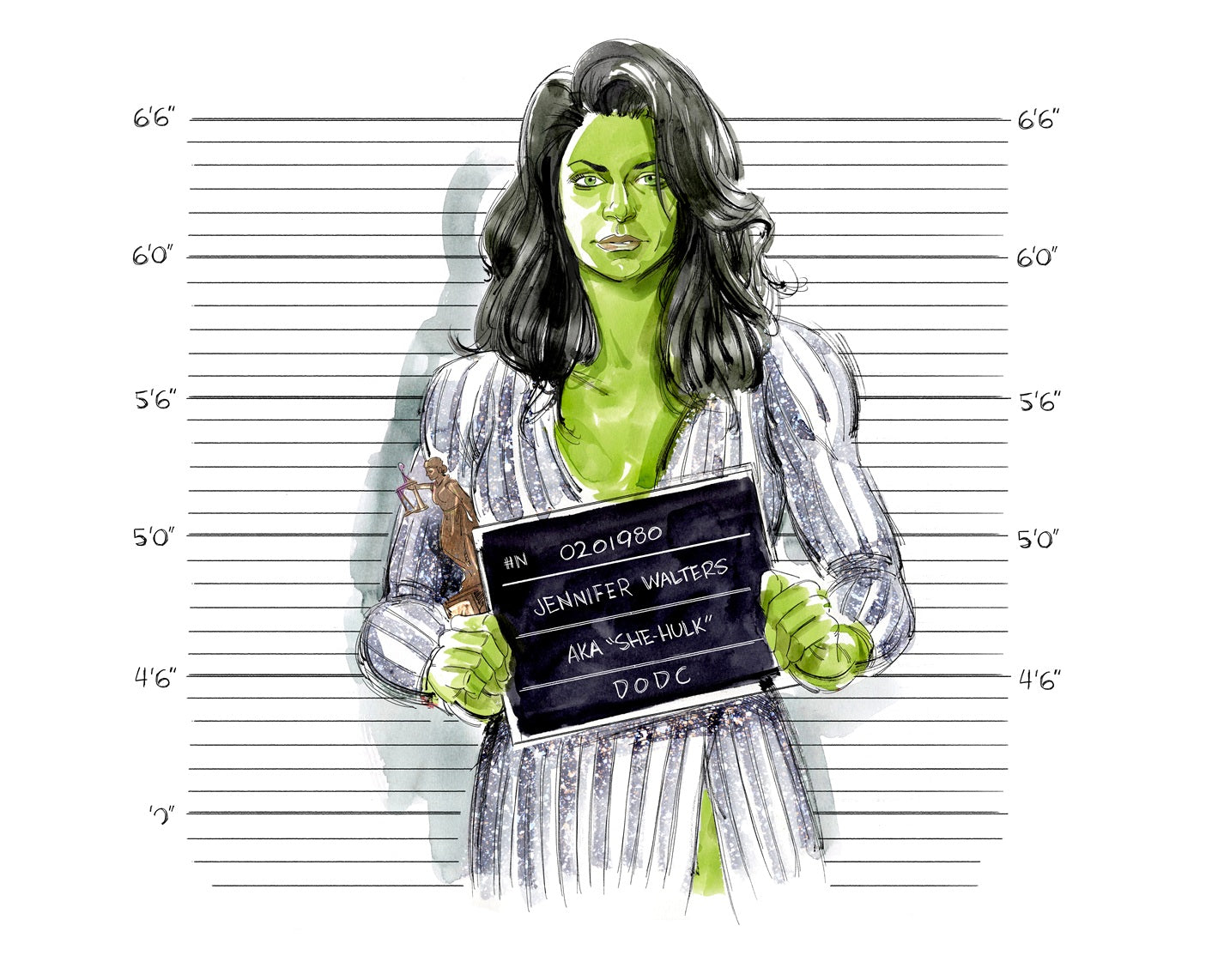 Kagan McLeod Original Art She-Hulk Post Credits Art (published inside the art book)