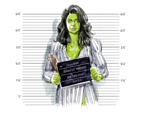 Kagan McLeod Original Art She-Hulk Post Credits Art (published inside the art book)