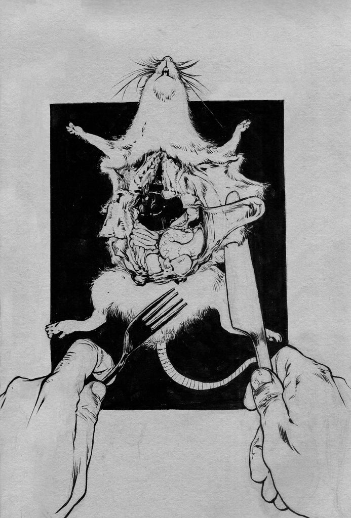 SOM Original Art Ratfood Illustration Comic Art