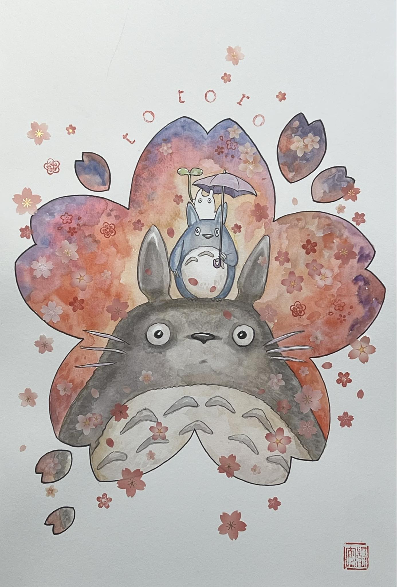 David Mack Original Art Studio Ghibli Collection: Totoro Illustration