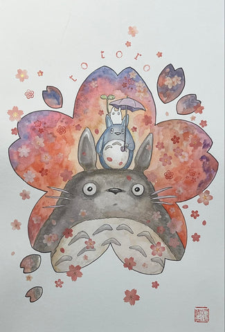David Mack Original Art Studio Ghibli Collection: Totoro Illustration