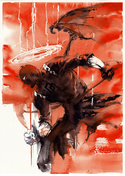 Ito Original Art Daredevil vs Punisher: Daredevil Part Illustration