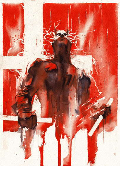 Ito Original Art Daredevil Illustration