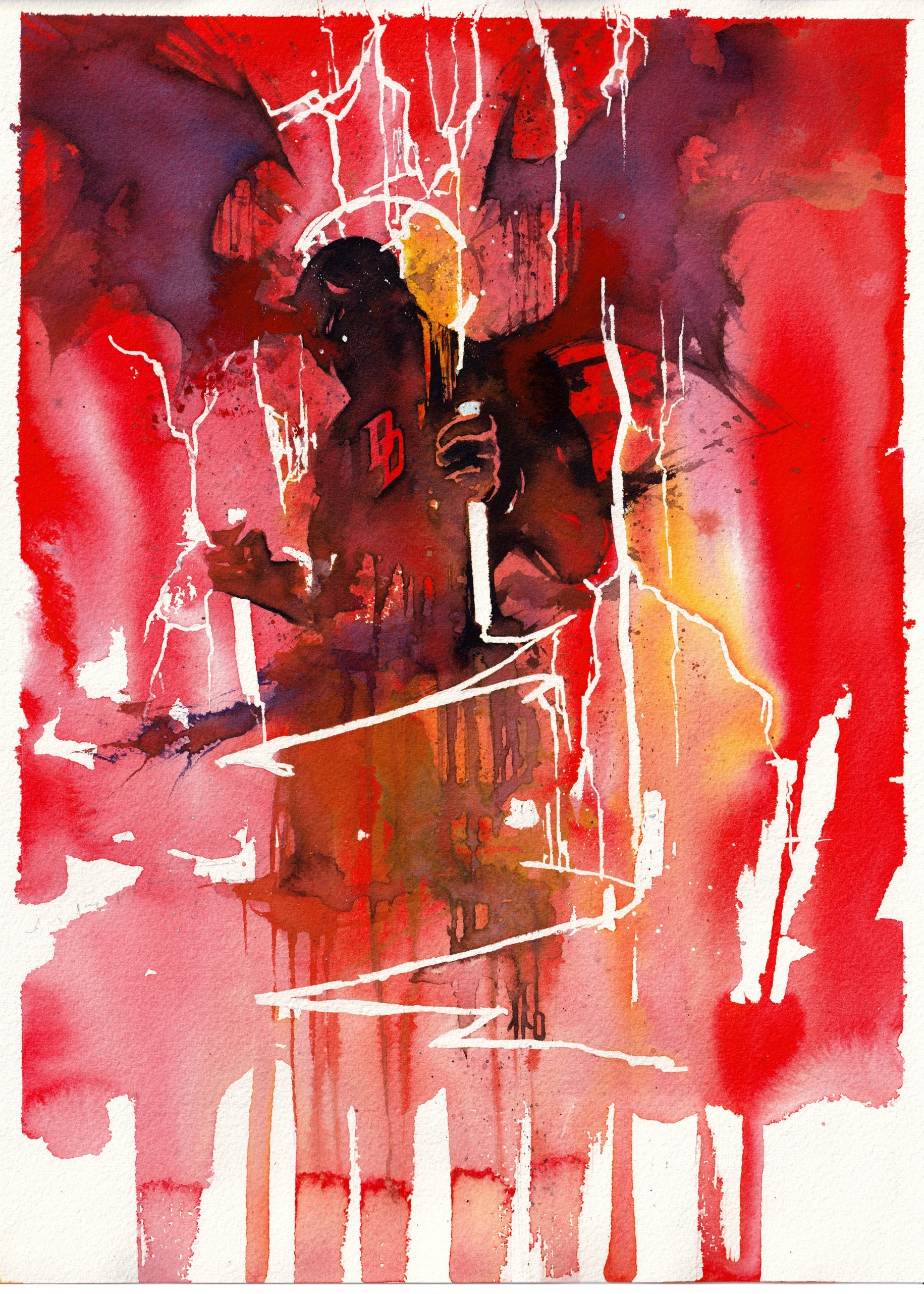 Ito Original Art Daredevil Illustration 2