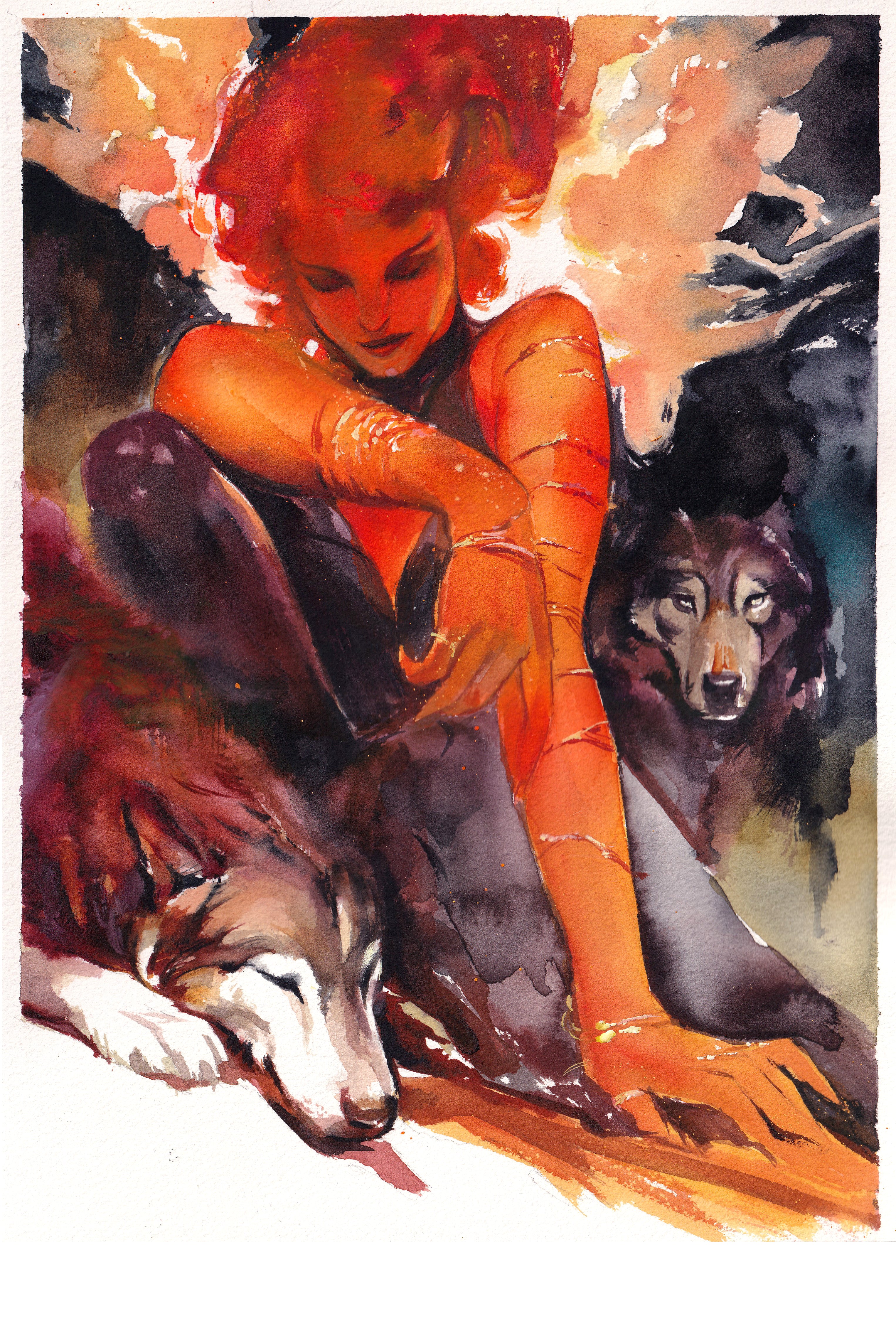 Ito Original Art Phoenix Firehair Illustration