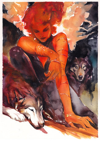 Ito Original Art Phoenix Firehair Illustration