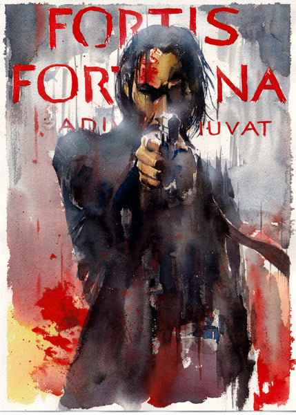Ito Original Art John Wick Illustration