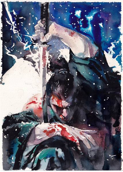 Ito Original Art Musashi Vagabond Illustration