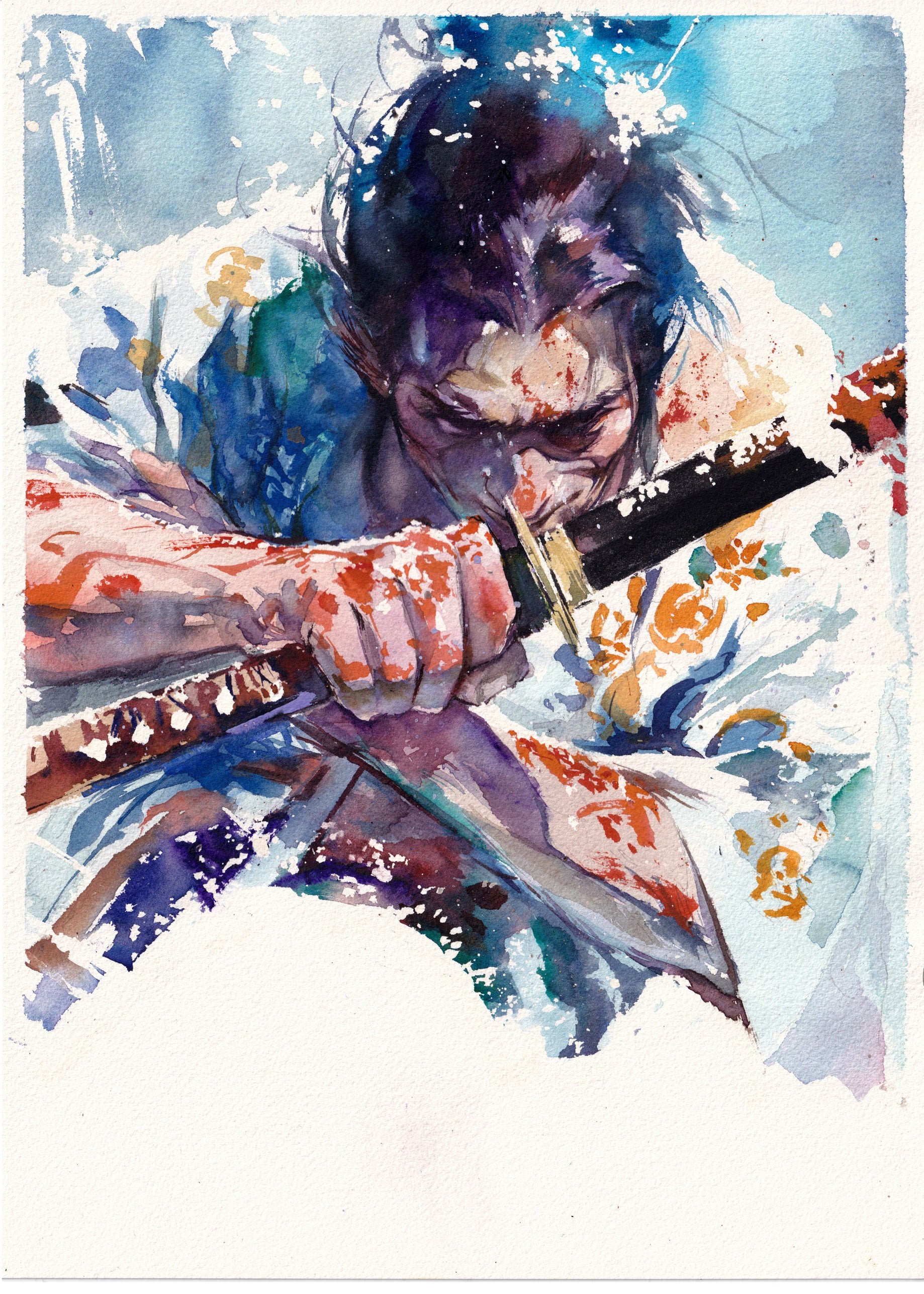 Ito Original Art Kojiro Vagabond Illustration