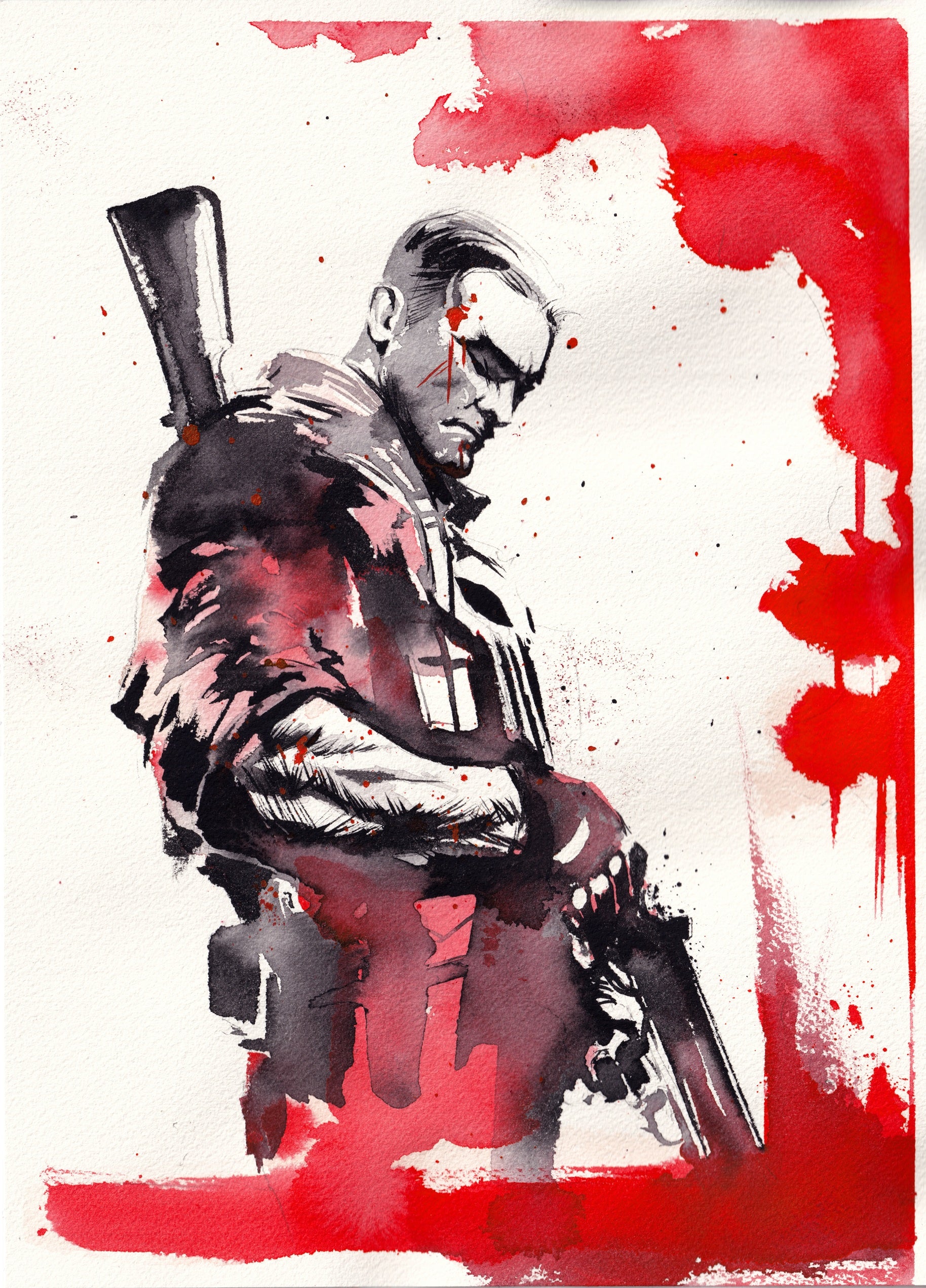 Ito Original Art Punisher Illustration