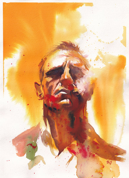 Ito Original Art James Bond Illustration