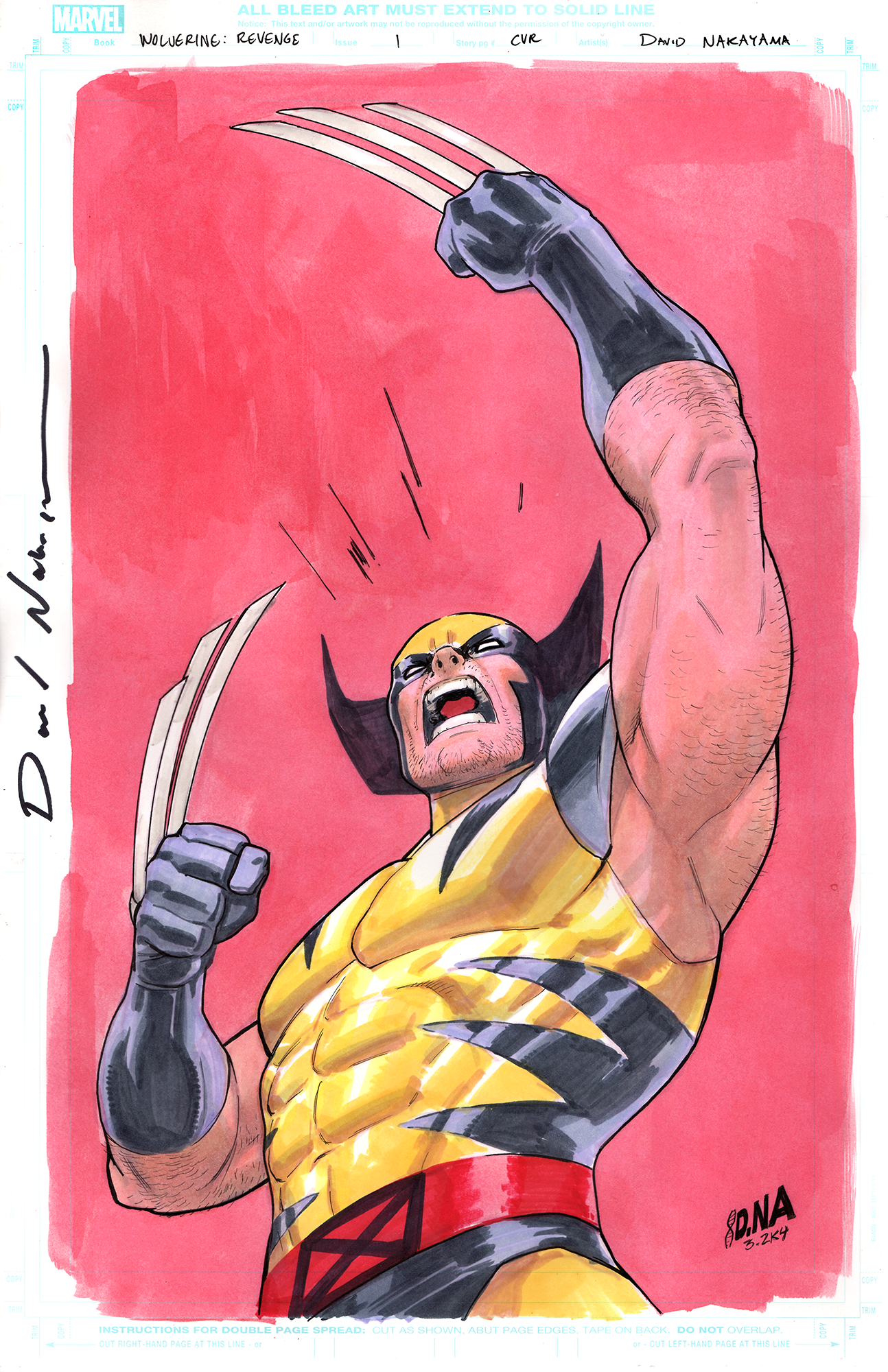 アメコミ naka Signed by David Nakayama] X-MEN #2 VIRGIN UNKNOWN COMICS DAVID