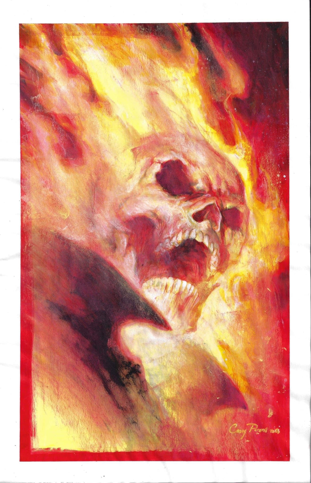 Casey Parsons Original Art Ghost Rider Illustration