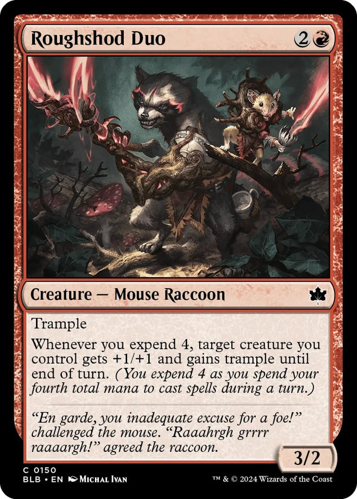 Michal Ivan Original Art Magic: The Gathering Roughshod Duo Mouse Racc Kirby's Comic Art Michal Ivan Original Art Magic: The Gathering Roughshod Duo Mouse Racc Kirby's Comic Art
