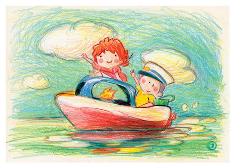 Eduardo Vieira Original Art Studio Ghibli Ponyo Illustration