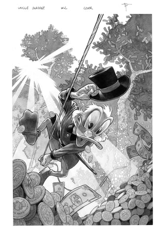 Francesco Mobili Original Art Marvel's Uncle Scrooge: Earth's Mightiest Duck #1