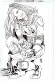 Guillem March Original Art Harley Quinn #62 DKR Batman Outfit Homage Cover