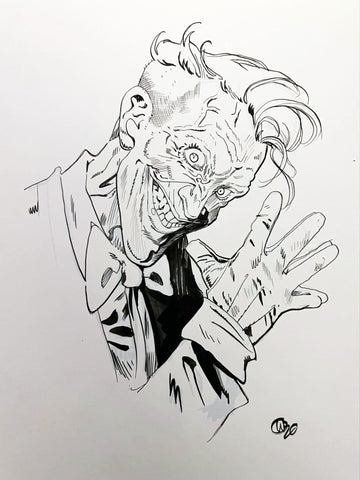 Michael Walsh Original Art Joker Illustration