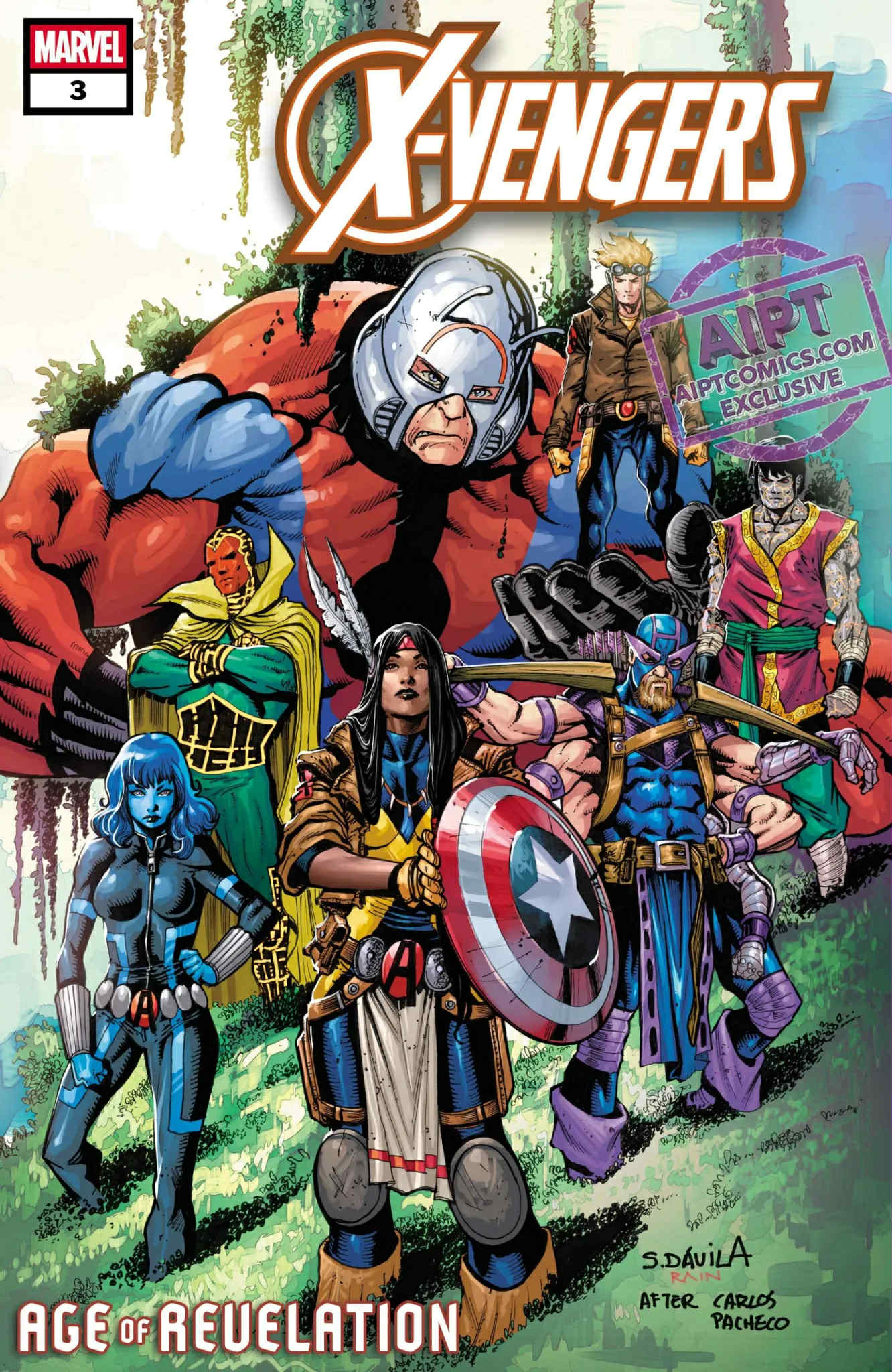 Sergio Davila Original Art X-Vengers #3 Cover