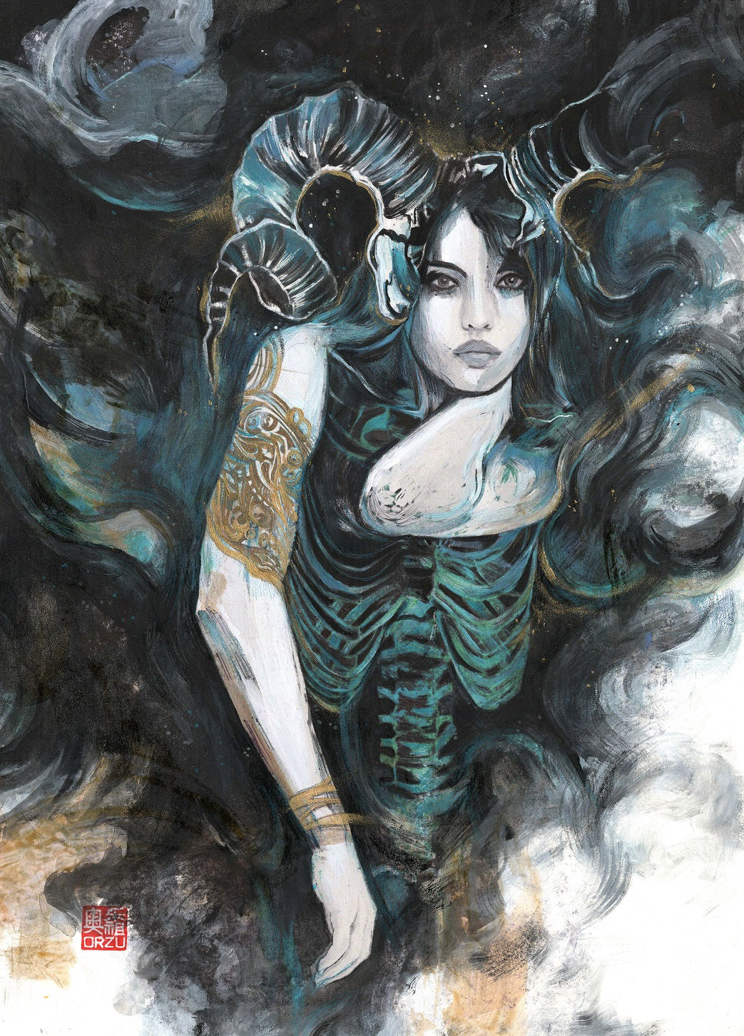Zu Orzu Original Art '2024 Anatomically Incorrect, Probably' Illustration